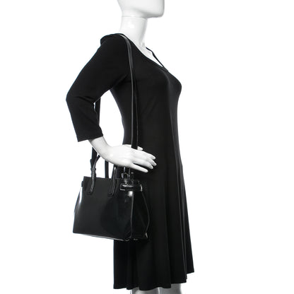 Burberry Soft Calfskin Small Banner Tote Black 2 of 11