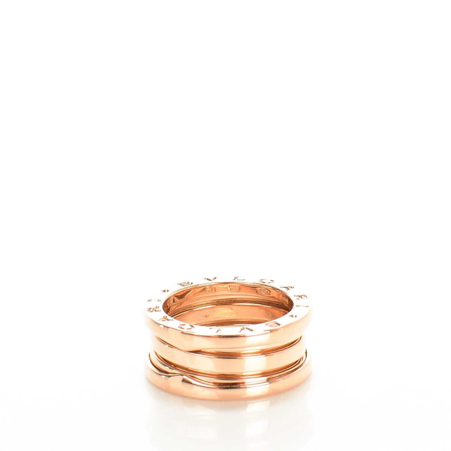 18K Rose Gold B.Zero1 3 Band Ring 50 5.5