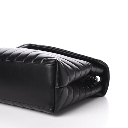 Saint Laurent Calfskin Y Quilted Monogram Medium Loulou Chain Satchel Black 5 of 12