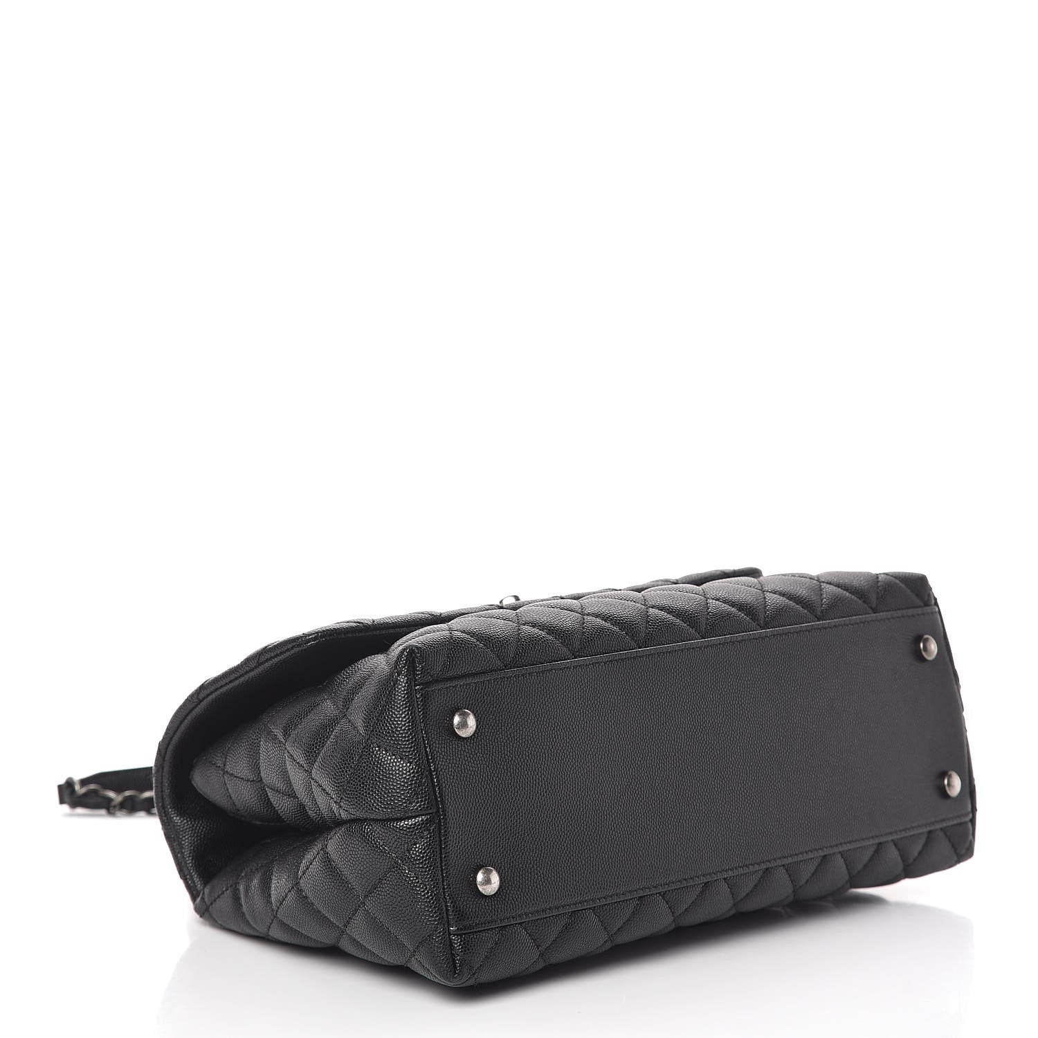 Chanel Caviar Quilted Small Coco Handle Flap Black 4 of 9