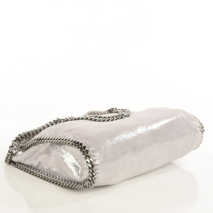 Stella McCartney Shaggy Deer Falabella Fold Over Tote Silver 4 of 9