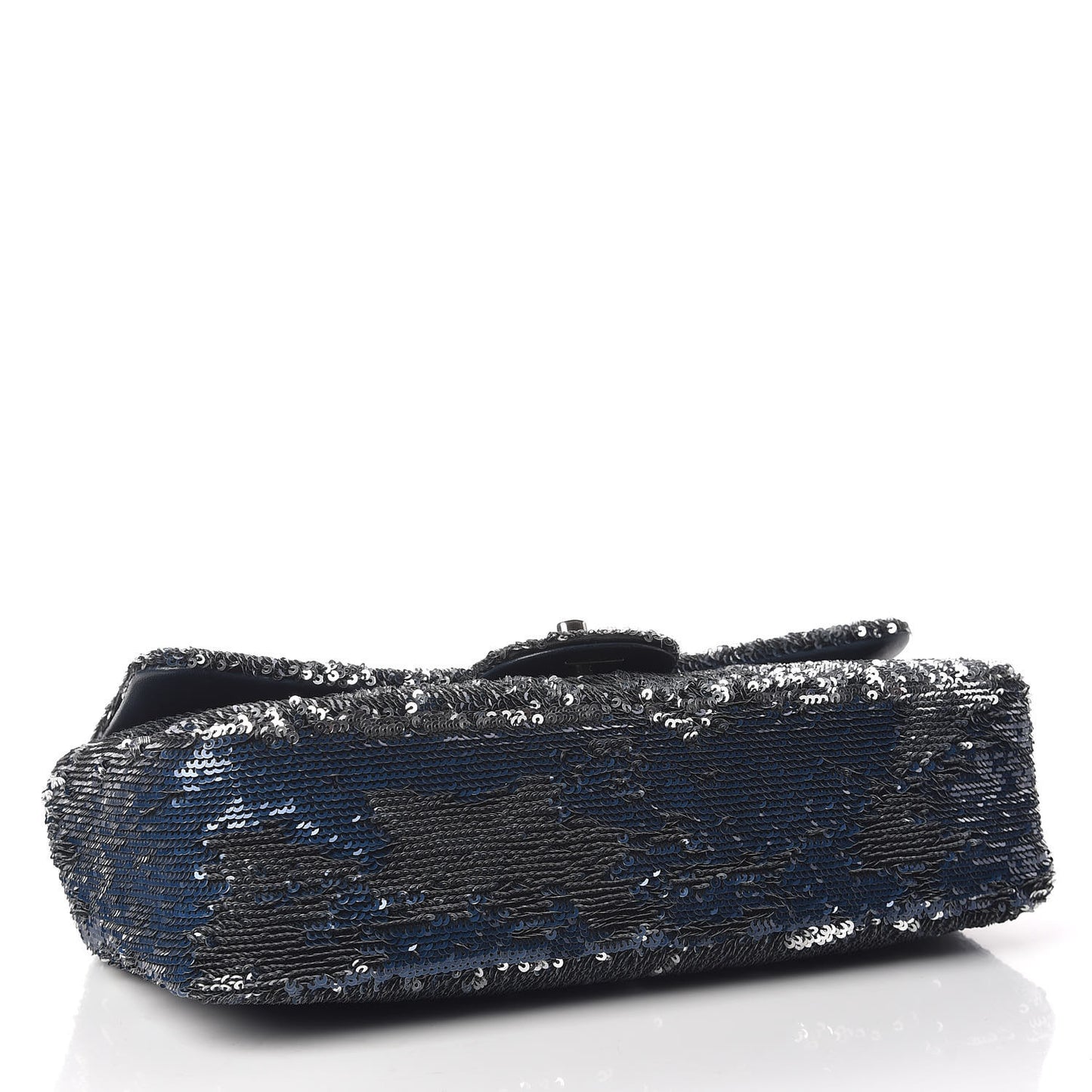 Sequin Medium Coco Cuba Single Flap Blue