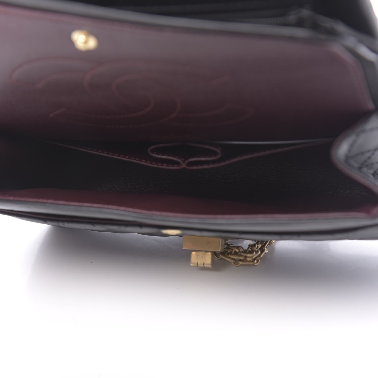 Chanel Aged Calfskin Quilted 2.55 Reissue 225 Flap Black 6 of 12
