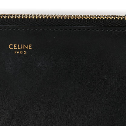 Celine Lambskin Small Trio Crossbody Bag Black 9 of 10