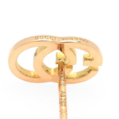 Gucci 18K Rose Gold GG Tissue Stud Earrings 4 of 5