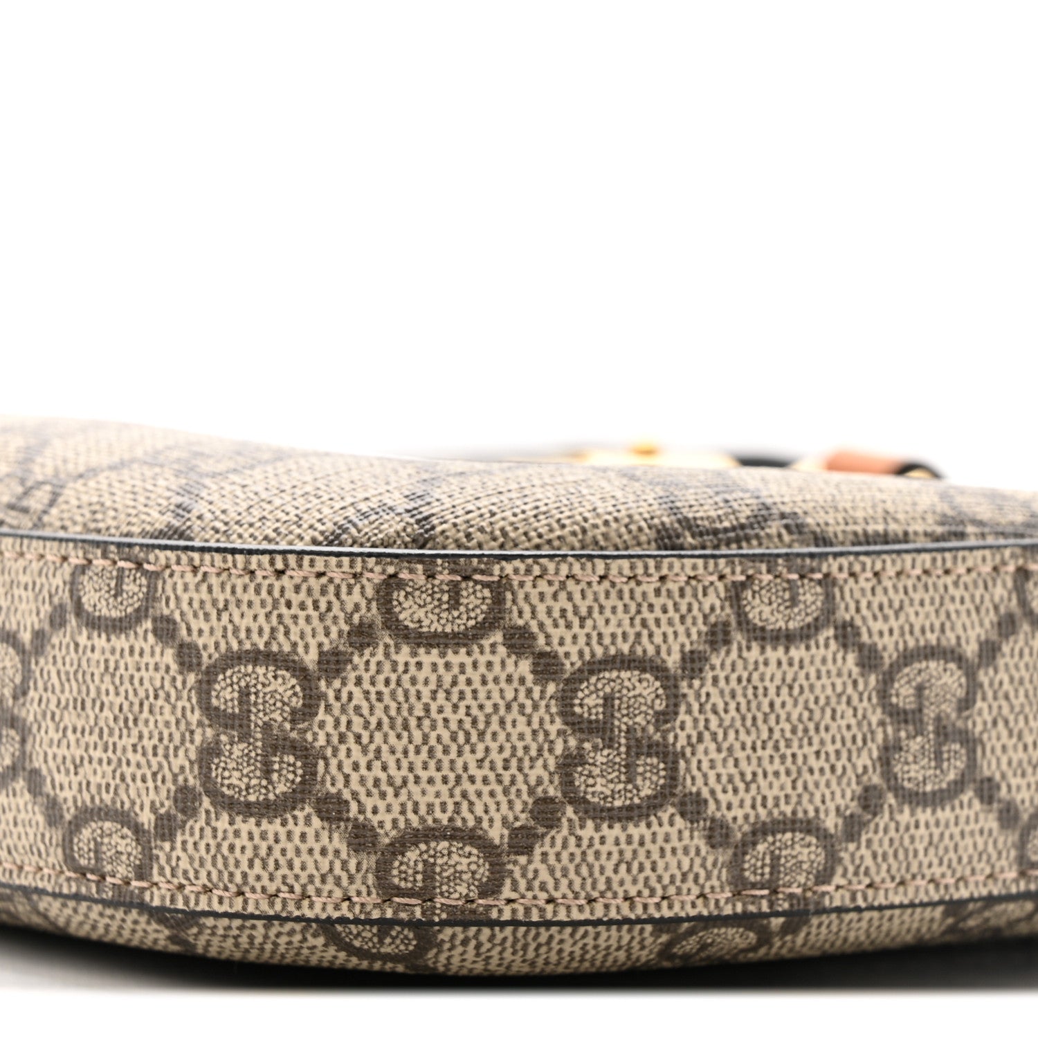 Gucci GG Supreme Monogram Snakeskin Small Jackie 1961 Hobo Beige