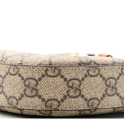 Gucci GG Supreme Monogram Snakeskin Small Jackie 1961 Hobo Beige Ebony 7 of 10