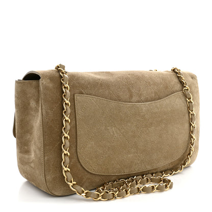 Chanel Suede Calfskin Small Souplissimo Maxi Flap Dark Beige 3 of 11