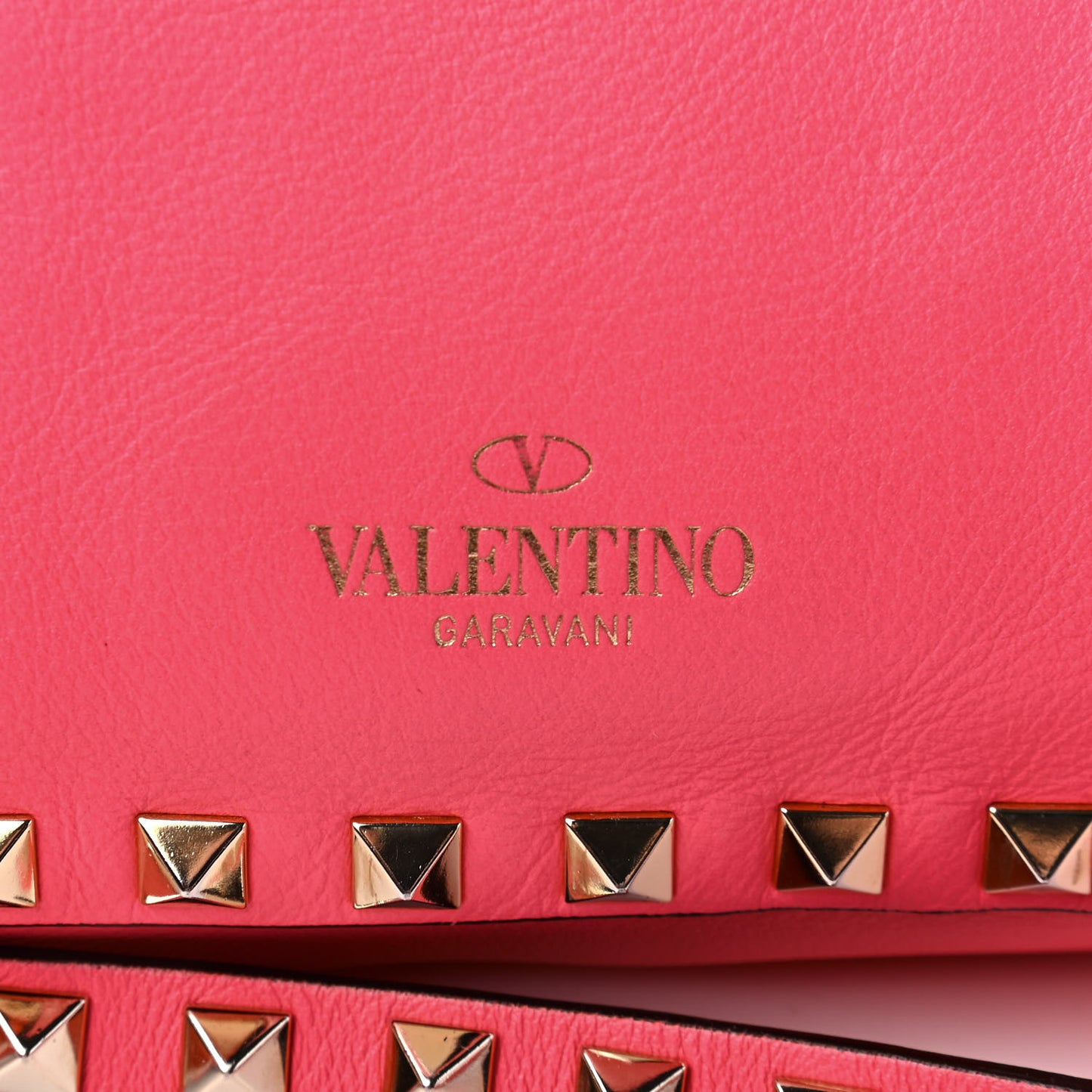 Vitello Mini Rockstud Crossbody Bag Pink