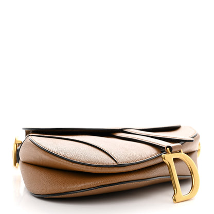 Christian Dior Grained Calfskin Saddle Bag Camello 4 of 10