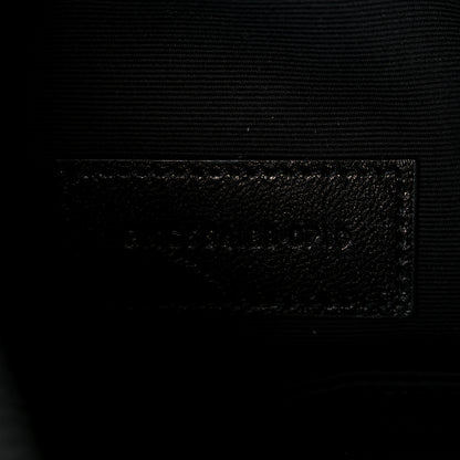 Saint Laurent Grain De Poudre Square Dot Zip Bill Pouch Black White 7 of 9