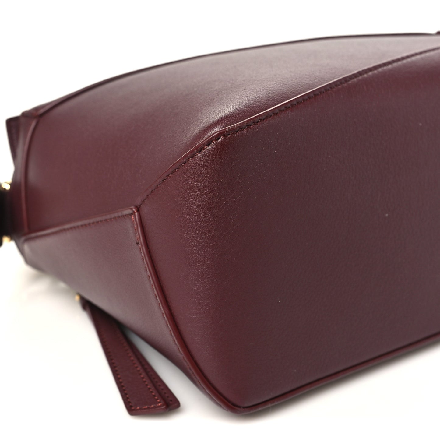 Soft Grained Calfskin Small Puzzle Edge Bag Dark Burgundy