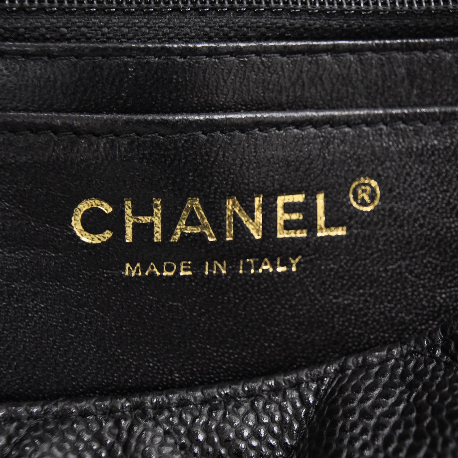 Chanel Caviar Maxi Single Flap Black GHW 8 of 9