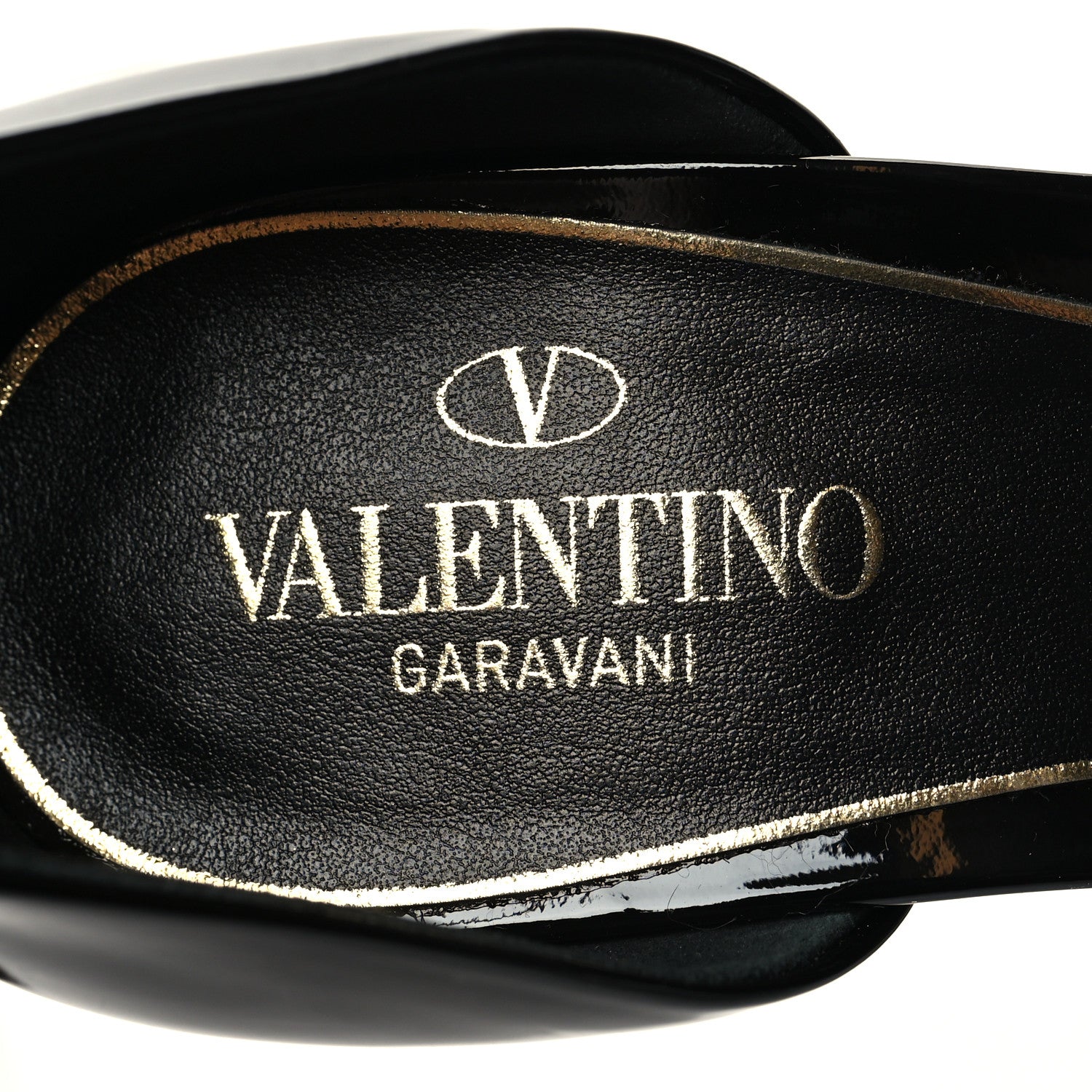 Valentino Garavani Patent DiscoBox 80/180mm Platform Pumps 37 Black 8 of 9