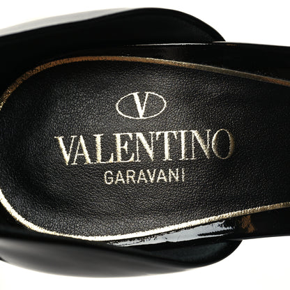 Valentino Garavani Patent DiscoBox 80/180mm Platform Pumps 37 Black 8 of 9