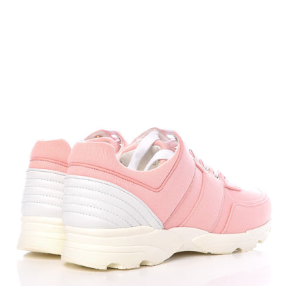 Chanel Fabric CC Sneakers 41.5 Salmon 4 of 9