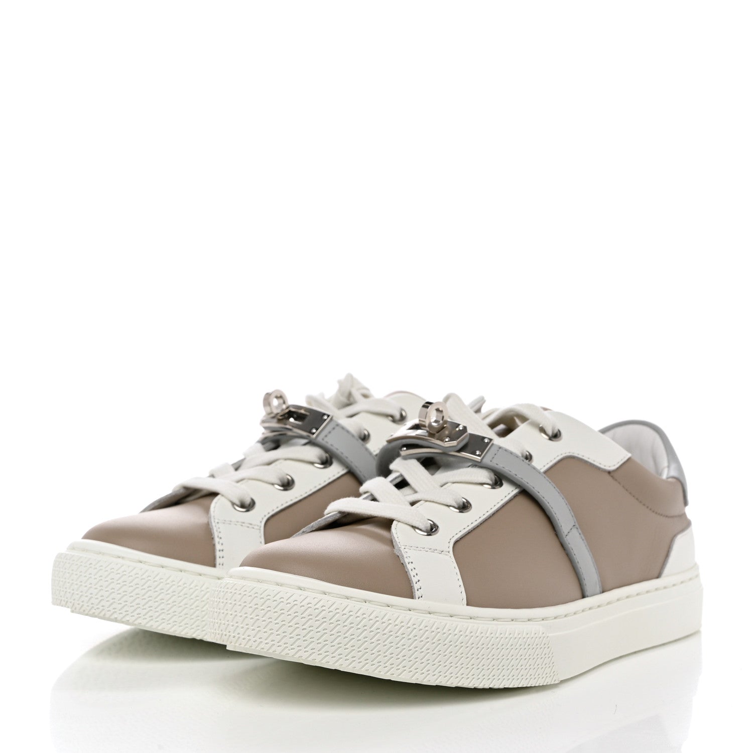 Hermes Calfskin Day Sneakers 36 Multicolor White 3 of 9