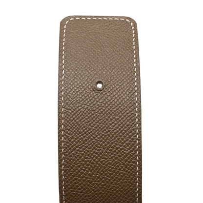 Hermes Epsom 42mm Belt Strap 90 White Etoupe 4 of 9