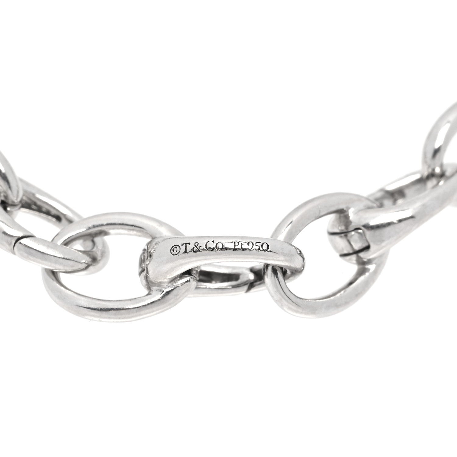 Tiffany Platinum Oval Clasping Link Bracelet 1091468 – FASHIONPHILE