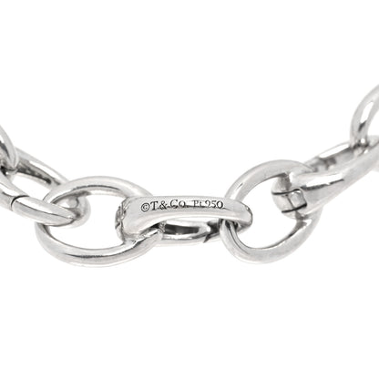 Tiffany Platinum Oval Clasping Link Bracelet 4 of 5