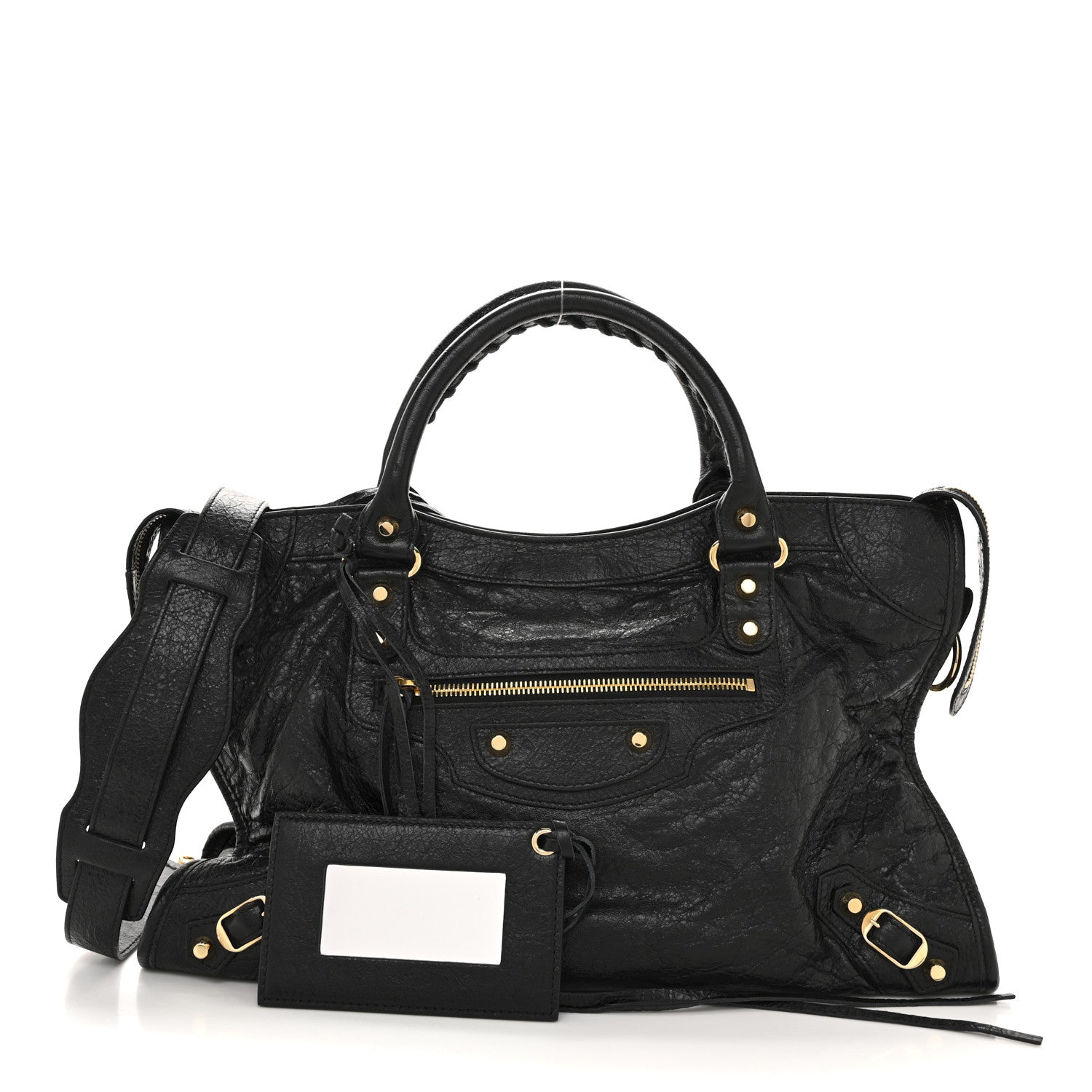 Balenciaga Agneau Classic Gold Hardware City Black 3 of 12