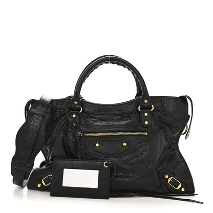 Balenciaga Agneau Classic Gold Hardware City Black 3 of 12