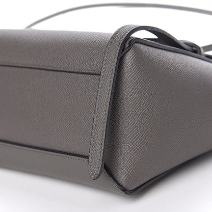 Celine Grained Calfskin Nano Belt Bag Grey 9 of 9