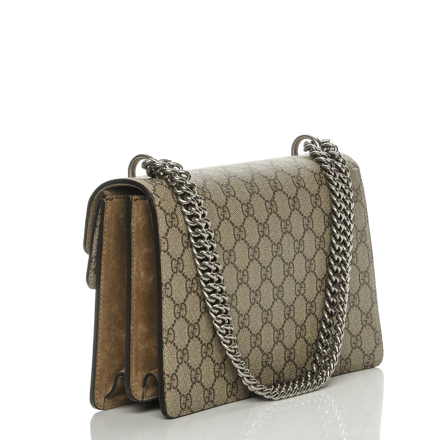 Gucci GG Supreme Monogram Small Dionysus Shoulder Bag Taupe 3 of 7