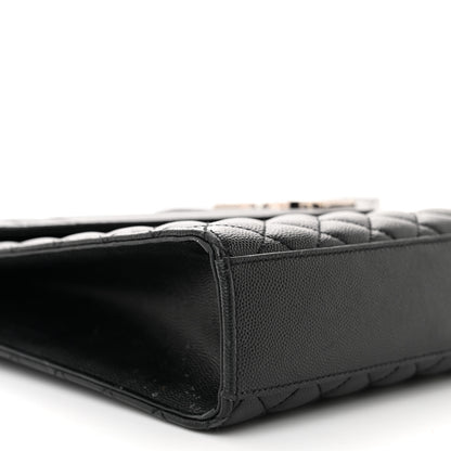 Saint Laurent Grain De Poudre Textured Mixed Matelasse Large Triquilt Monogram Satchel Black 8 of 12