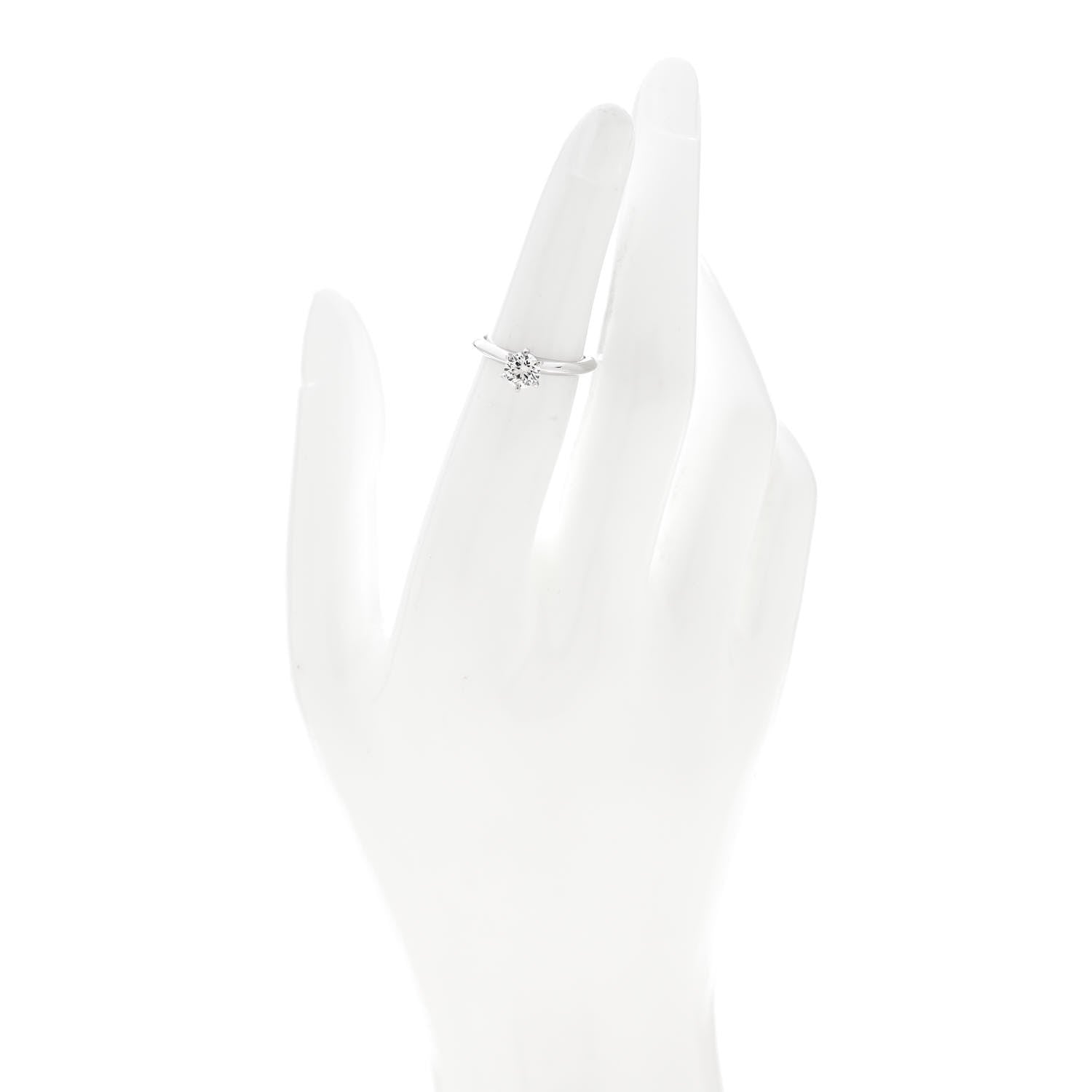 Tiffany Platinum Diamond .64ct Solitaire Engagement Ring 49 4.75 2 of 6