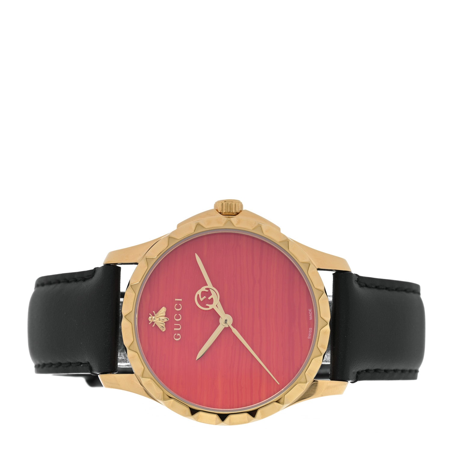 Gucci Stainless Steel Calfskin 38mm G-Timeless Quartz Watch Coral 2 of 4