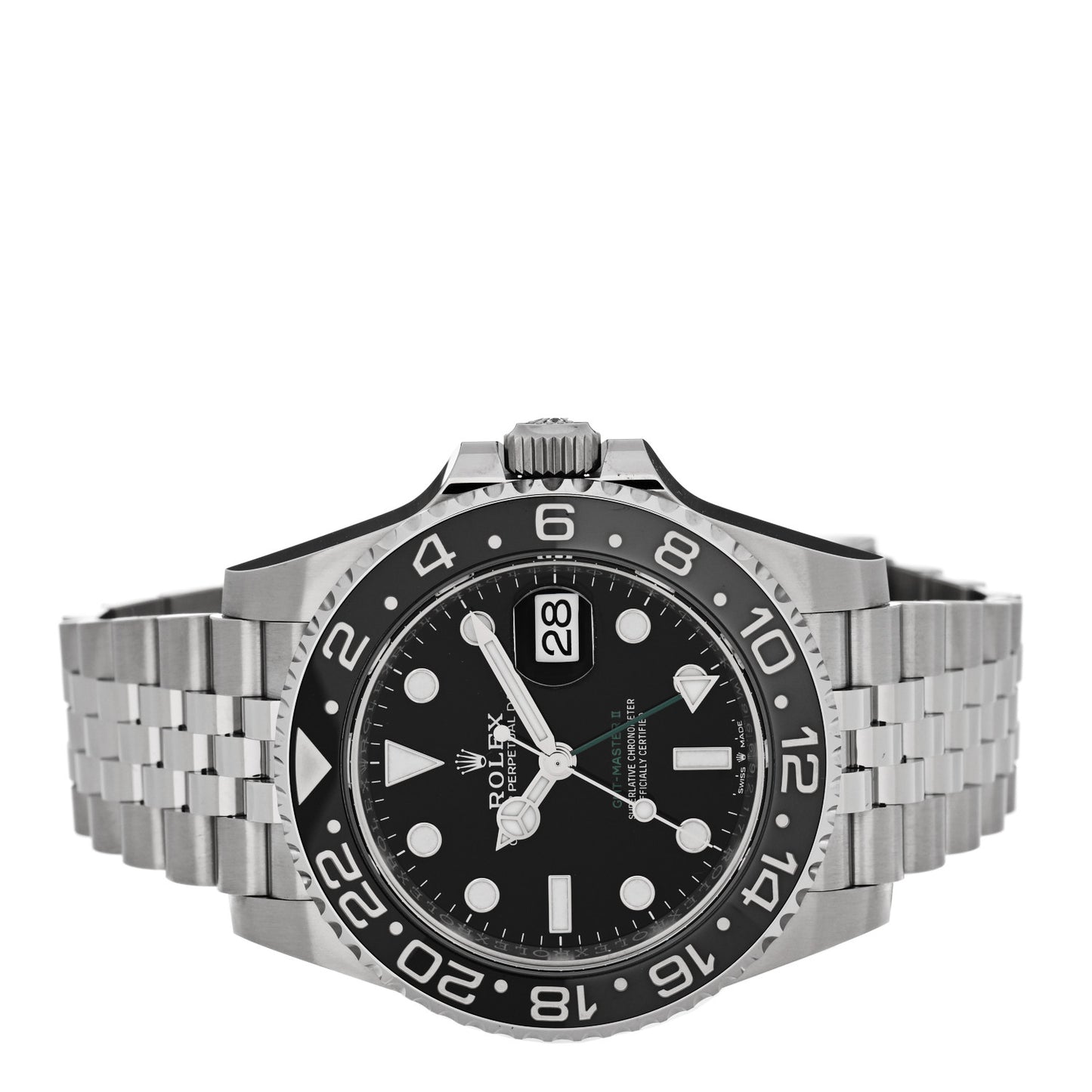 Stainless Steel 40mm Oyster Perpetual Date GMT Master II Bruce Wayne Watch Black 126710GRNR