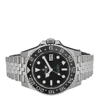 Rolex Stainless Steel 40mm Oyster Perpetual Date GMT Master II Bruce Wayne Watch Black 126710GRNR 2 of 5