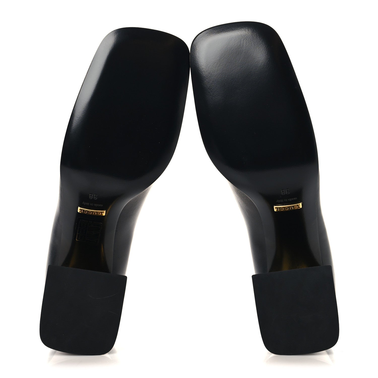 Gucci Malaga Kid Horsebit 75mm Pumps 38 Black 6 of 9