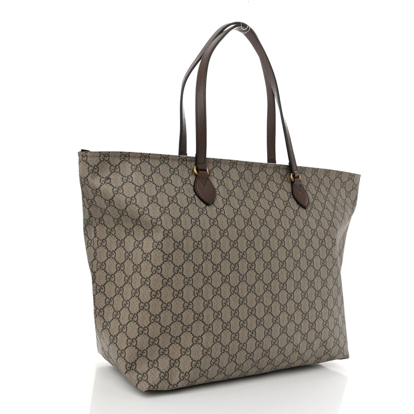 GG Supreme Monogram Medium Ophidia Shopping Tote Ebony