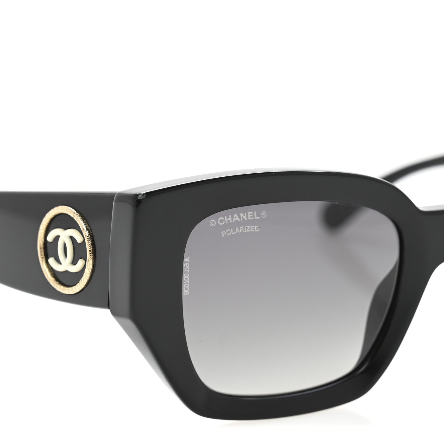 Acetate Polarized Square Sunglasses 5506 Black