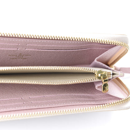 Louis Vuitton Damier Azur Clemence Wallet Rose Ballerine 5 of 8