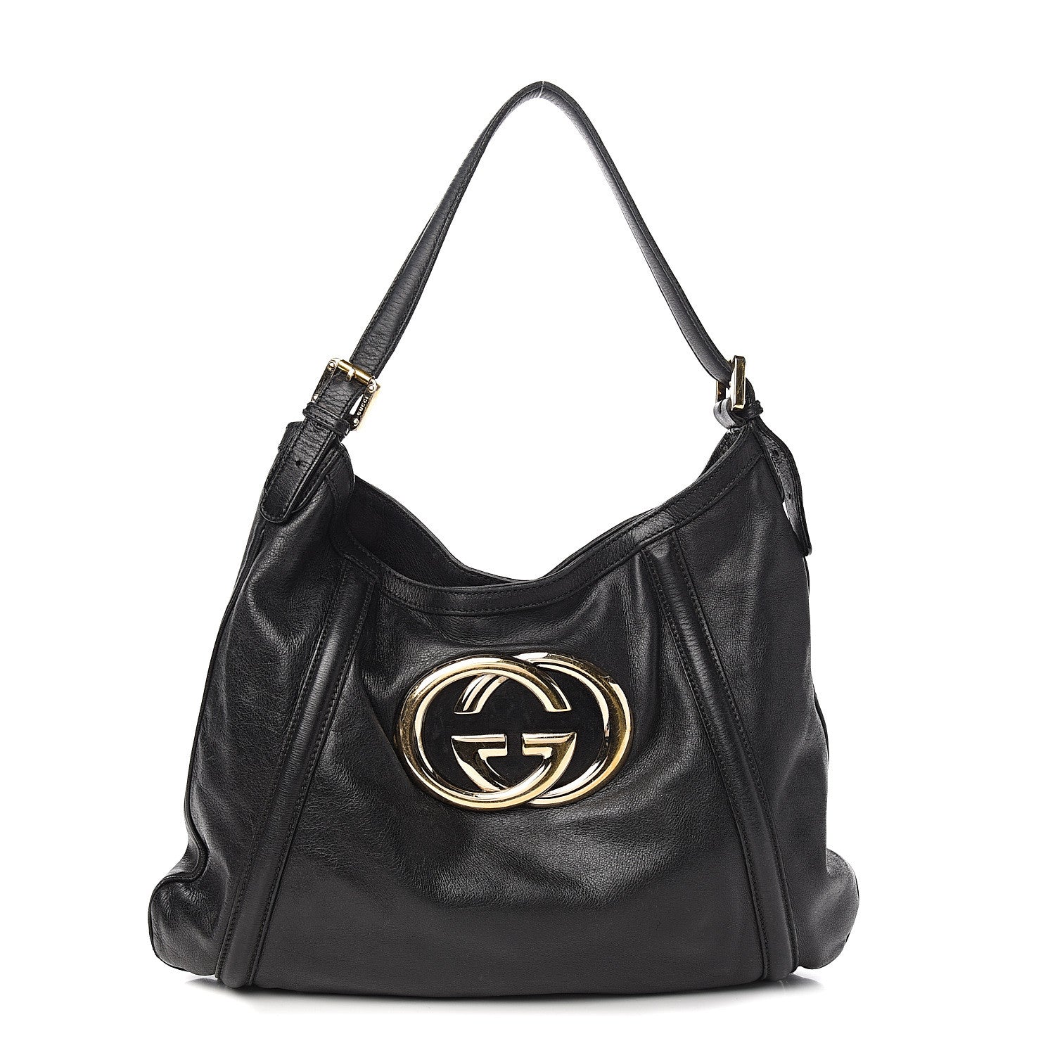 Gucci Calfskin Medium Britt Hobo Black 1 of 10