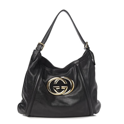 Gucci Calfskin Medium Britt Hobo Black 1 of 10