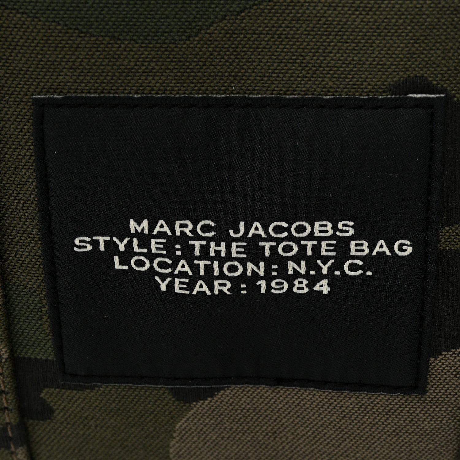 Marc Jacobs Canvas Camouflage Small The Tote Bag Khaki 6 of 13