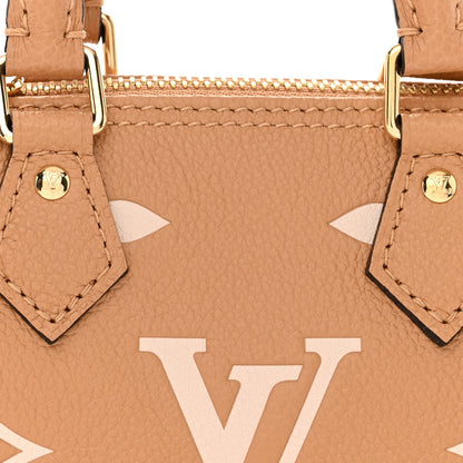 Louis Vuitton Empreinte Monogram Giant Nano Speedy Arizona Creme 7 of 10