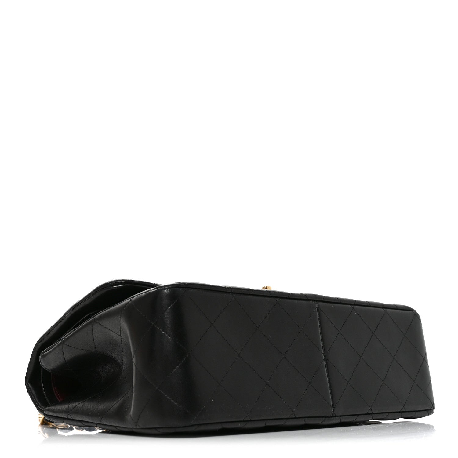 Chanel Lambskin Quilted Jumbo Double Flap Black 4 of 10
