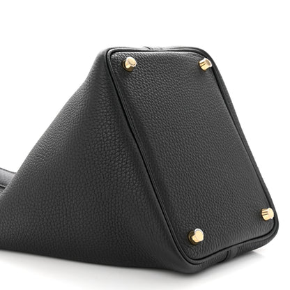 Hermes Taurillon Clemence Picotin Lock 18 PM Black 9 of 10