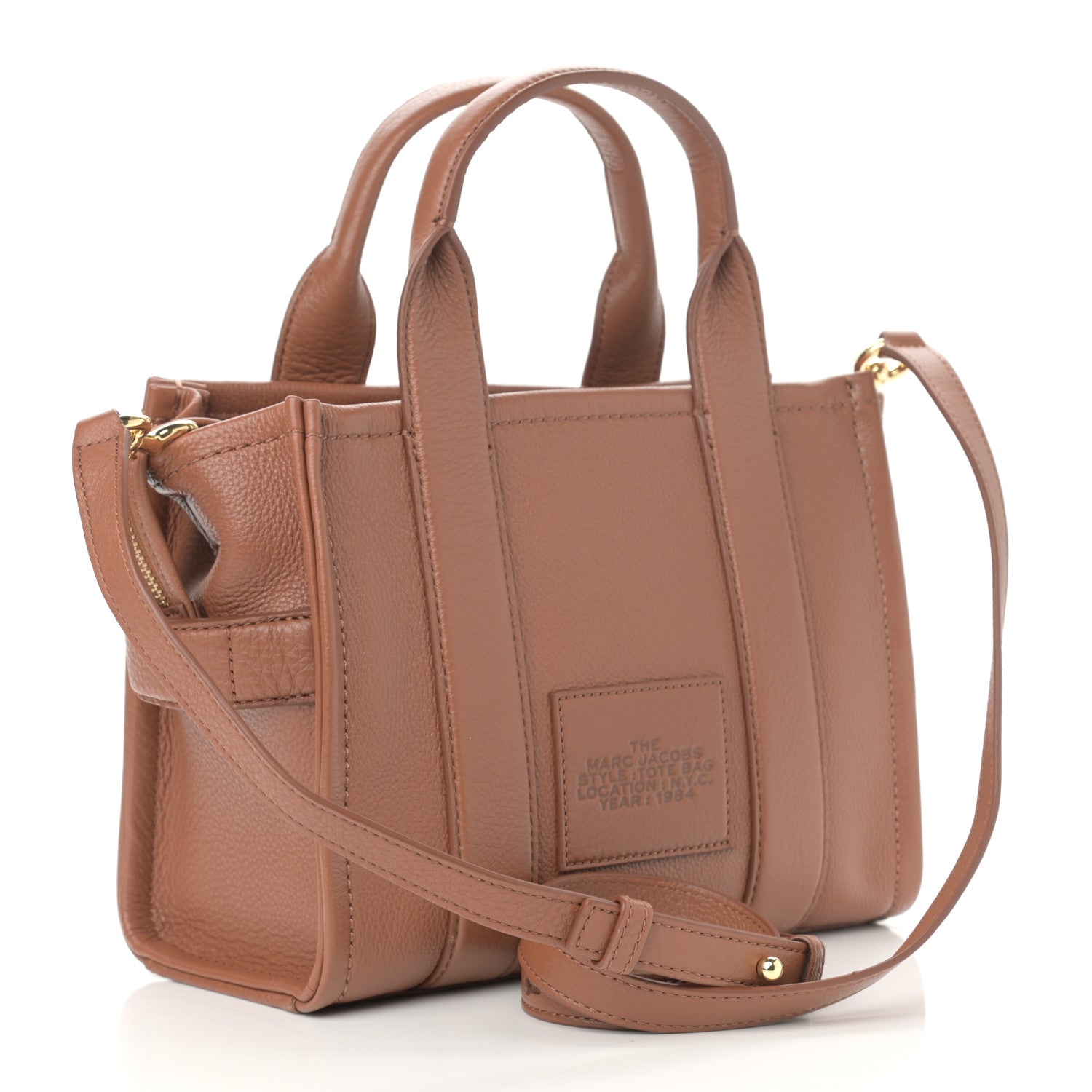 Marc Jacobs Grained Calfskin Small The Tote Bag Argan Oil 3 of 13