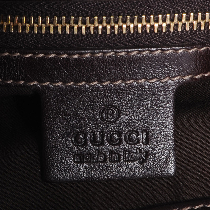 Gucci Leather Medium Britt Bag Dark Brown 6 of 7