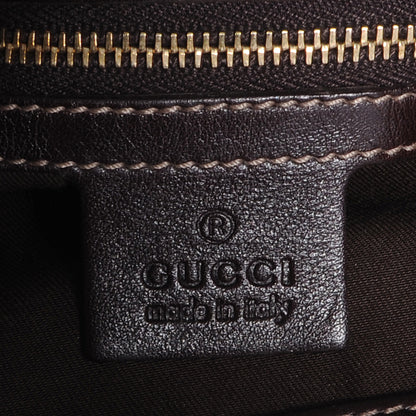 Gucci Leather Medium Britt Bag Dark Brown 6 of 7