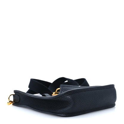 Hermes Taurillon Clemence Evelyne TPM Black 4 of 11