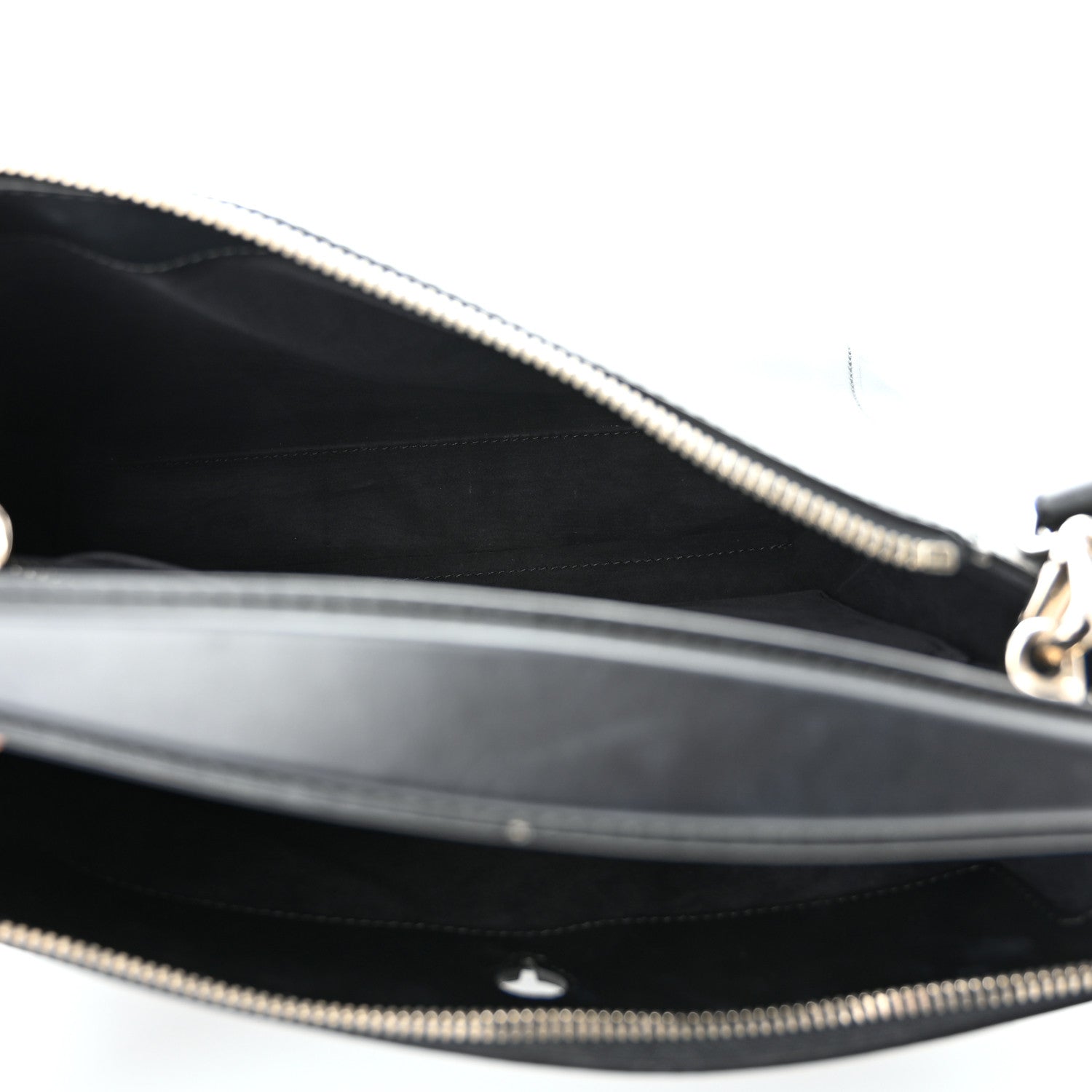 Fendi Vitello Baltico Dolce DotCom Satchel Black 4 of 11
