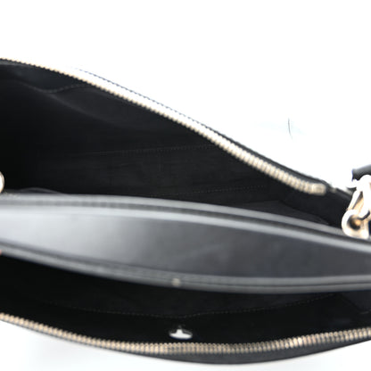 Fendi Vitello Baltico Dolce DotCom Satchel Black 4 of 11