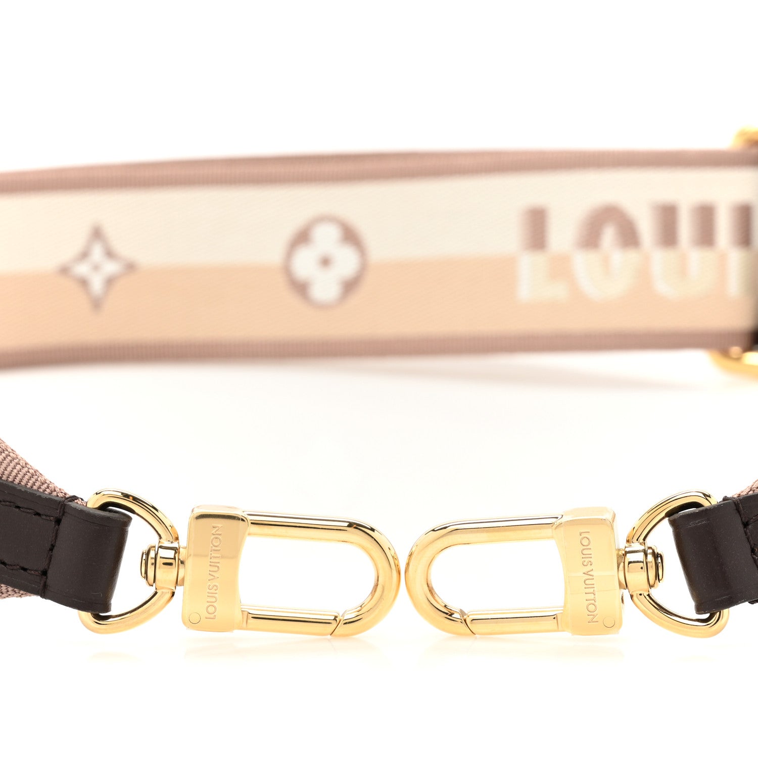 Louis Vuitton Jacquard Speedy Bandouliere 20 Shoulder Strap Beige Brown 3 of 4